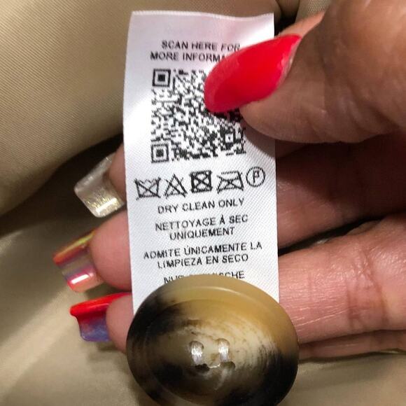 ASOS DESIGN Brushed Shacket Women's 6 Camel Beige Long Sleeve Button Closure - Picture 7 of 9